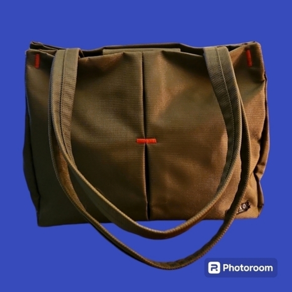 XOXO Army Green Military Nylon Unisex Double Handle Tote Shoulder Bag - Picture 1 of 9